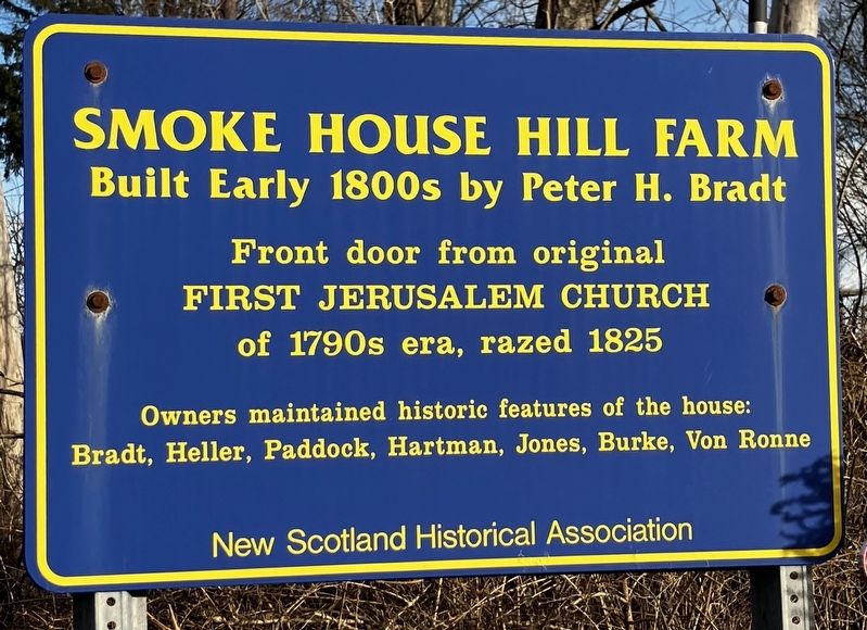 Smoke House Hill Farm Marker. Click for full size. Smoke House Hill Farm Marker image. Click for full size.