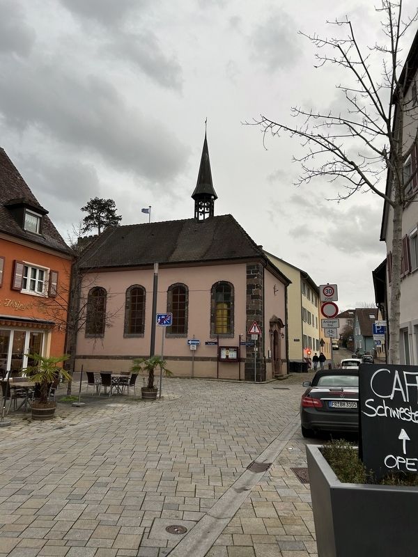Ehemalige Spitalkirche St. Martin / Former Hospital Church Marker image. Click for full size.