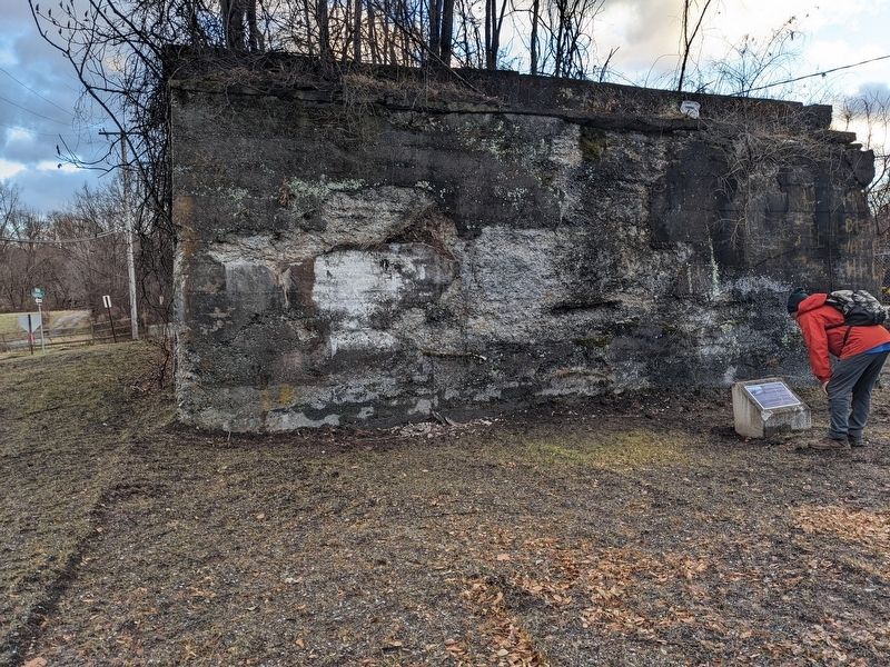 Andover Iron Furnace Concrete Faced Loading Ramp Marker. Click for full size. Andover Iron Furnace Concrete Faced Loading Ramp Marker image. Click for full size.