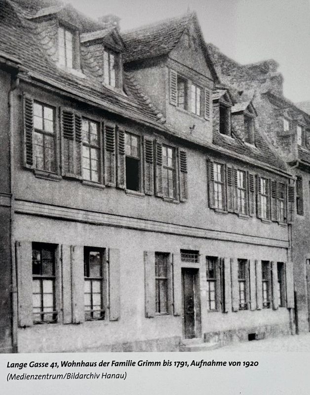 Marker photo: Lange Gasse 41, the Grimm Family residence until 1791. Click for full size. Marker photo: Lange Gasse 41, the Grimm Family residence until 1791 image. Click for full size.