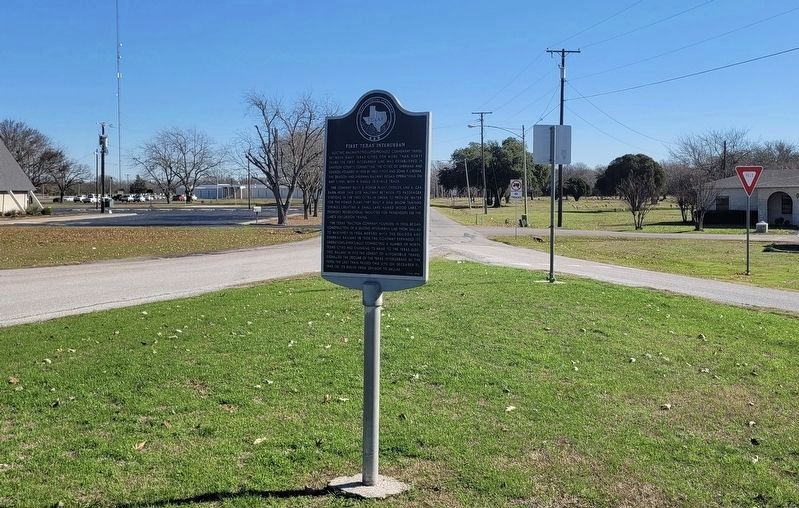 First Texas Interurban Marker. Click for full size. First Texas Interurban Marker image. Click for full size.