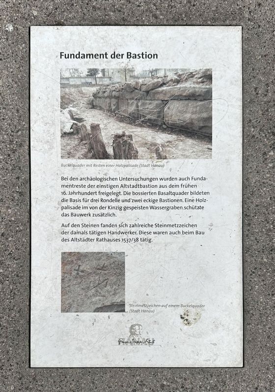 Fundament der Bastion / Foundation of the Bastion Marker. Click for full size. Fundament der Bastion / Foundation of the Bastion Marker image. Click for full size.
