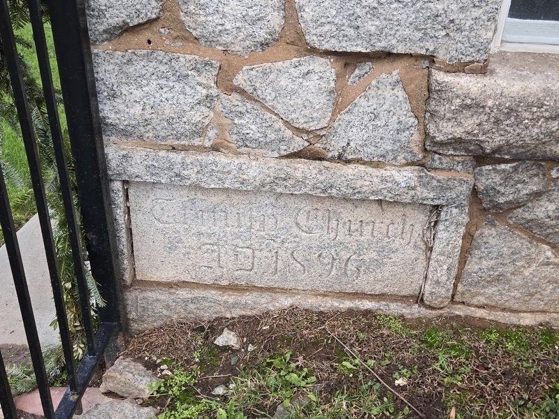 Trinity Episcopal Church cornerstone. Click for full size. Trinity Episcopal Church cornerstone image. Click for full size.