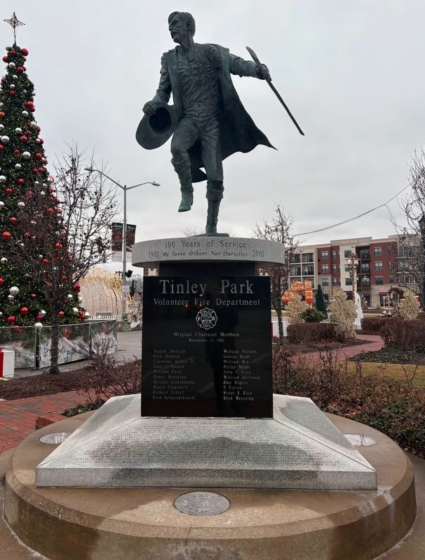 Tinley Park Volunteer Fire Department Memorial. Click for full size. Tinley Park Volunteer Fire Department Memorial image. Click for full size.