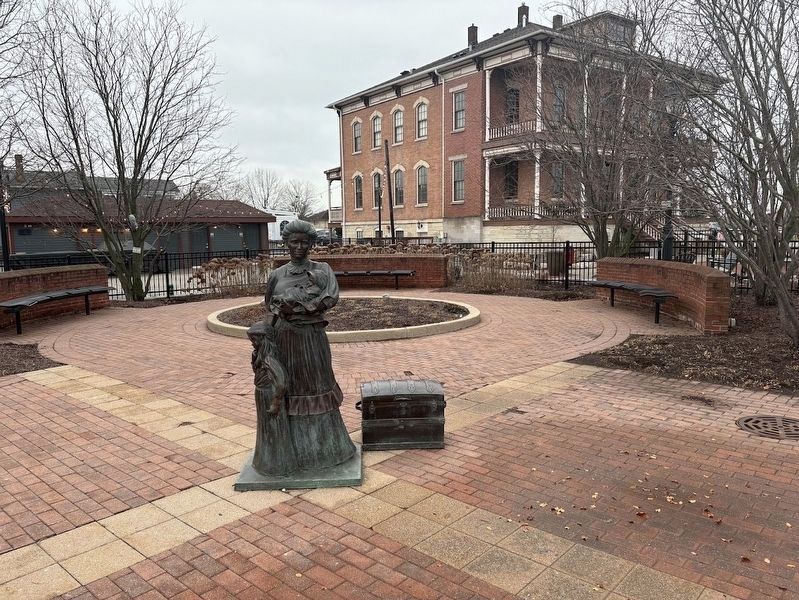 Statue in front of the Carl Vogt Building image. Click for full size.