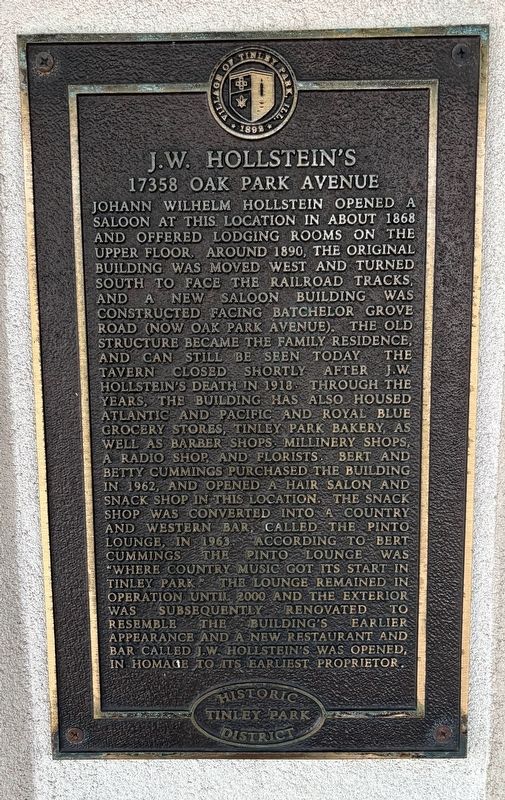 J.W. Hollstein's Marker image. Click for full size.