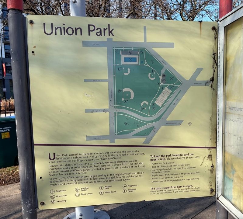 Union Park Marker. Click for full size. Union Park Marker image. Click for full size.