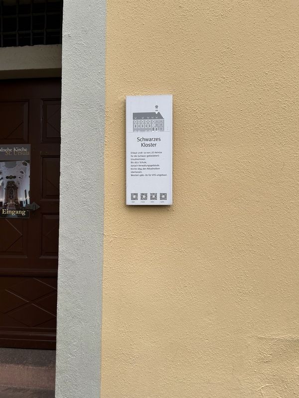 Schwarzes Kloster Marker. Click for full size. Schwarzes Kloster Marker image. Click for full size.