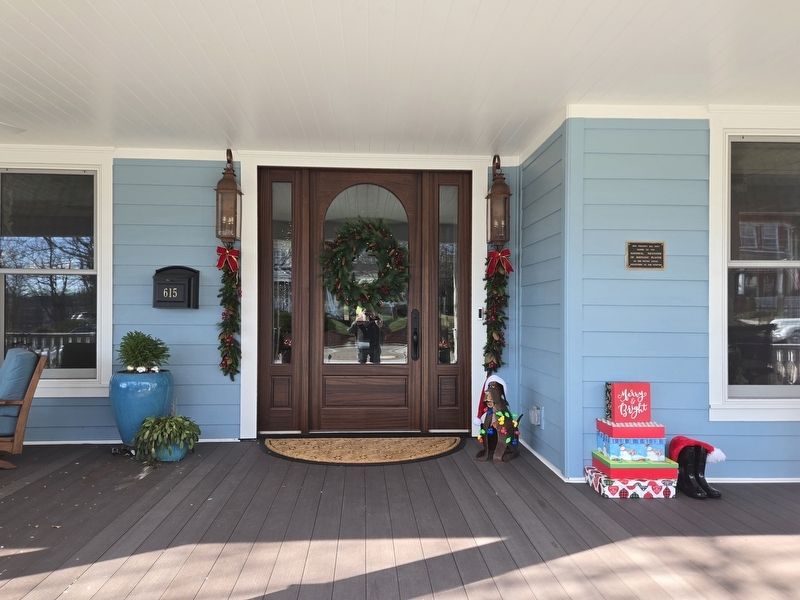 Front entrance of the Rufus Haymore House. Marker is to the right by the window. Click for full size. Front entrance of the Rufus Haymore House. Marker is to the right by the window image. Click for full size.