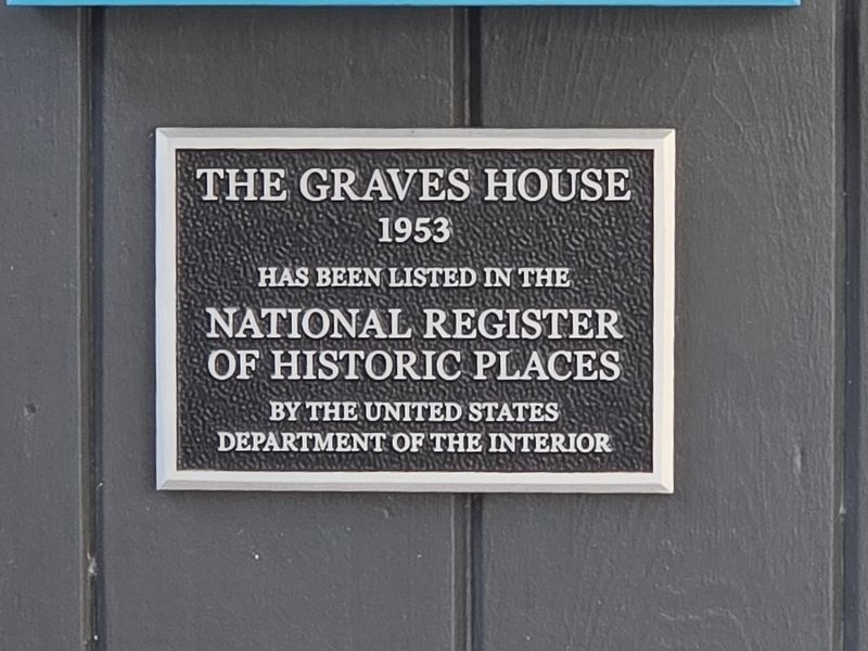 The Graves House Marker. Click for full size. The Graves House Marker image. Click for full size.