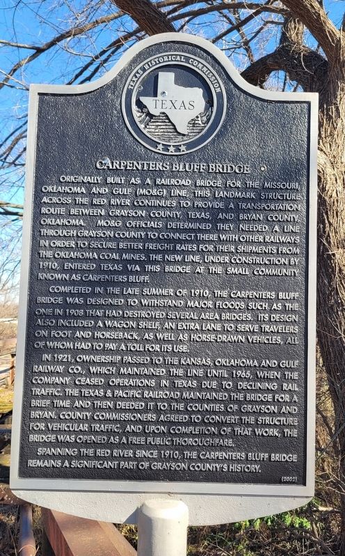 Carpenters Bluff Bridge Marker. Click for full size. Carpenters Bluff Bridge Marker image. Click for full size.
