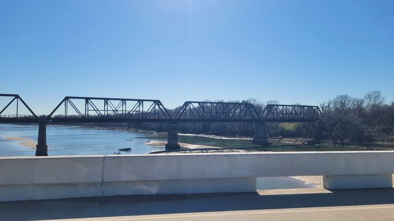 The view of Carpenters Bluff Bridge from the new bridge. Click for full size. The view of Carpenters Bluff Bridge from the new bridge image. Click for full size.