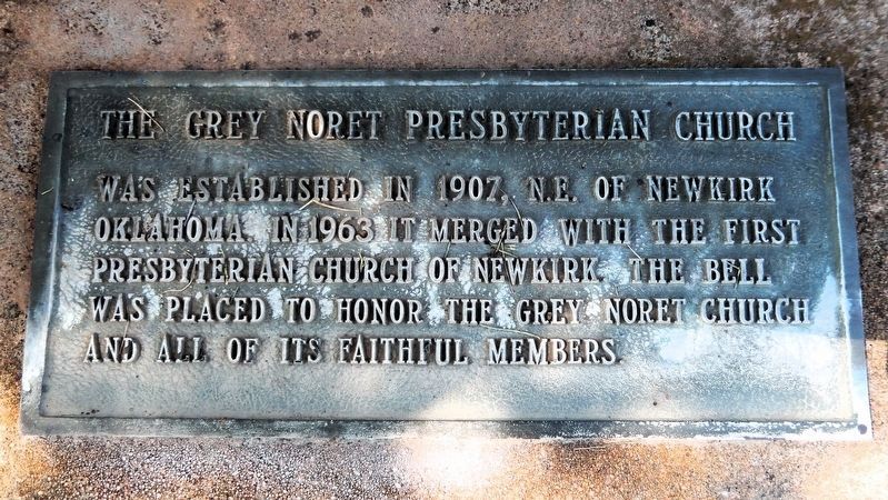 Grey Noret Presbyterian Church Marker. Click for full size. Grey Noret Presbyterian Church Marker image. Click for full size.