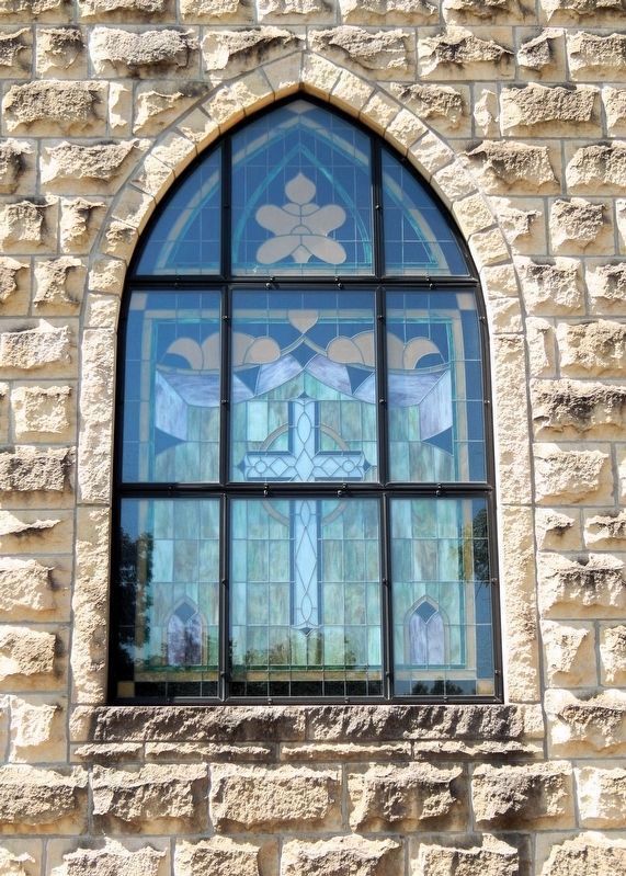 Front Stained-Glass Window. Click for full size. Front Stained-Glass Window image. Click for full size.