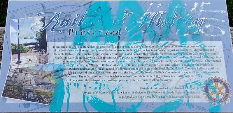 Railroad History Preserved Marker image. Click for full size.