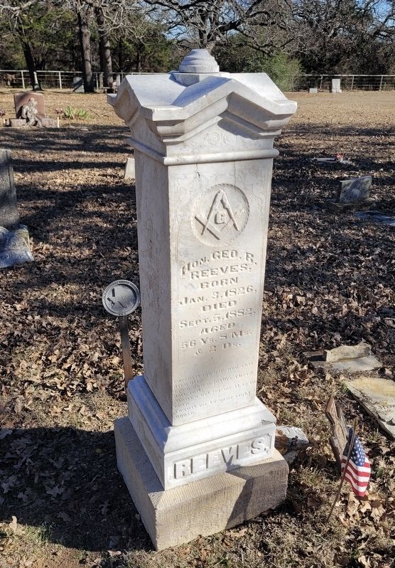 George R. Reeves gravestone image. Click for full size.