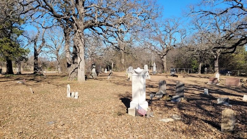 The view of the George R. Reeves gravestone in the cemetery image. Click for full size.