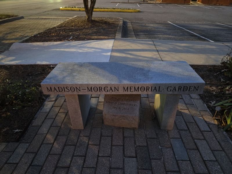 Madison - Morgan Memorial Garden bench image. Click for full size.