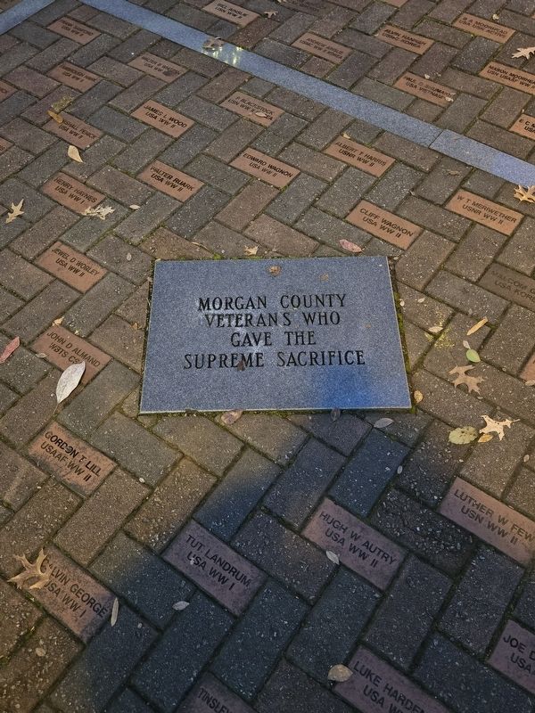 Secondary Morgan County Veterans Walk Marker image. Click for full size.