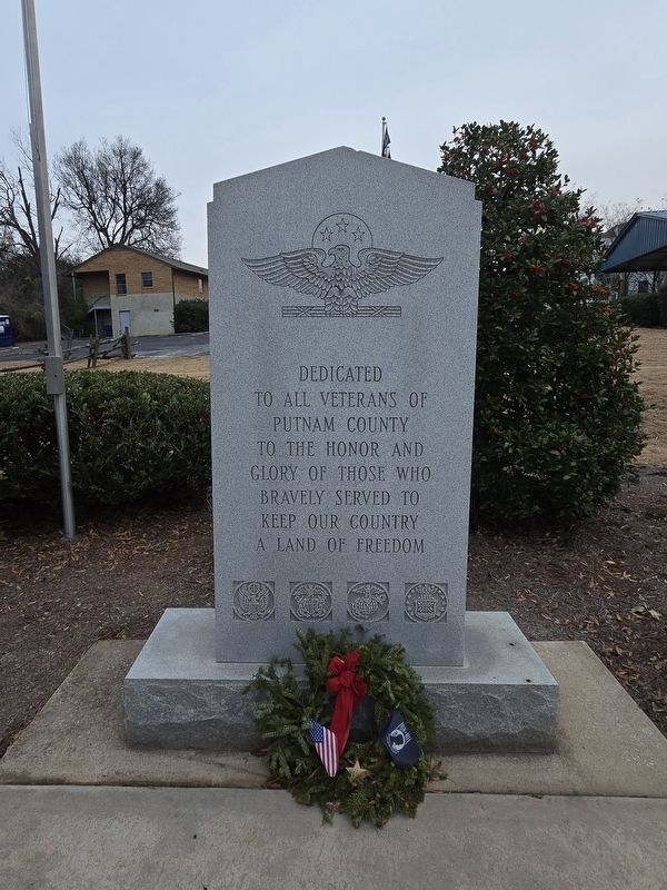 Veterans of Putnam County Marker, Side One image. Click for full size.