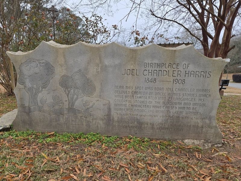 Birthplace of Joel Chandler Harris Marker image. Click for full size.