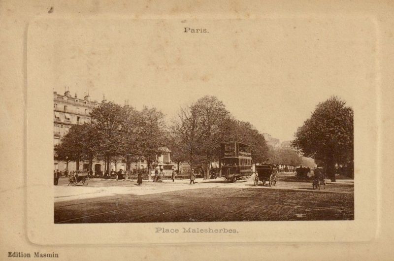 Place Malesherbes, now Place du Général Catroux. Click for full size. Place Malesherbes, now Place du Général Catroux image. Click for full size.