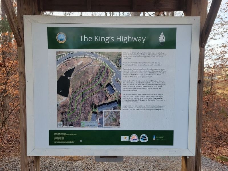 The King's Highway Marker (Obverse) image. Click for full size.