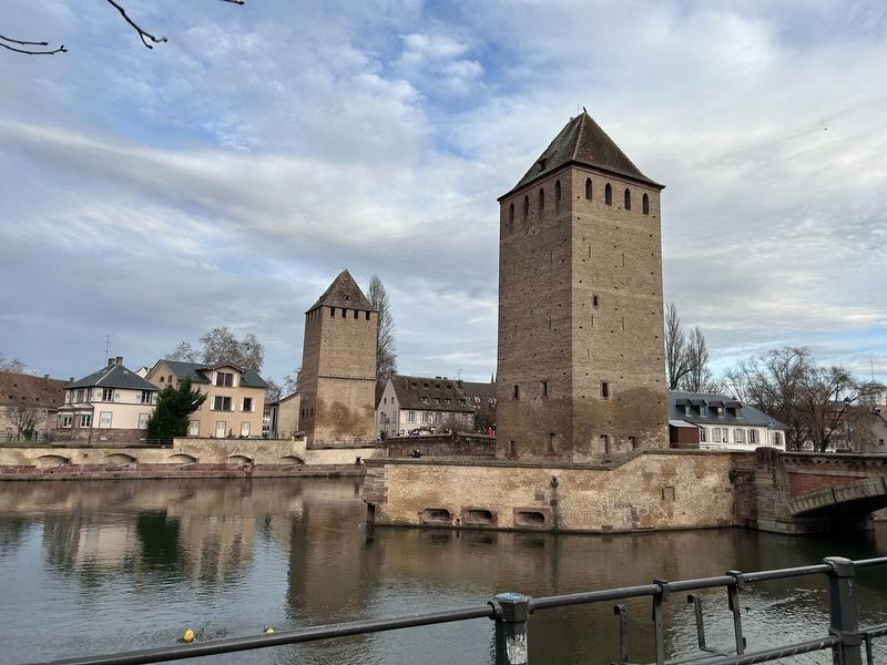Les Ponts Couverts Towers. Click for full size. Les Ponts Couverts Towers image. Click for full size.