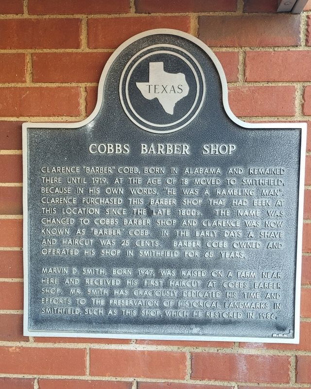 Cobbs Barber Shop Marker image. Click for full size.