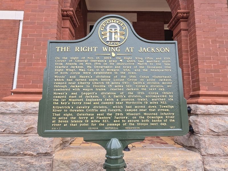 Refurbished The Right Wing at Jackson Marker. Click for full size. Refurbished The Right Wing at Jackson Marker image. Click for full size.