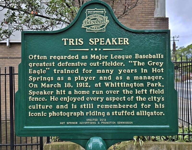 Tris Speaker Marker image. Click for full size.