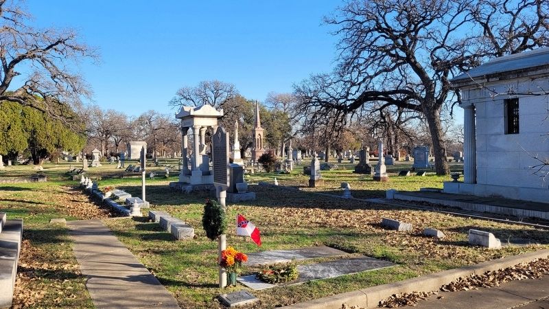 The view of the marker in the cemetery image. Click for full size.