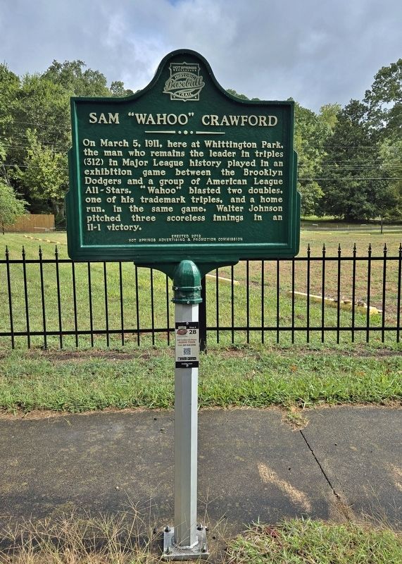 Sam "Wahoo" Crawford Marker image. Click for full size.