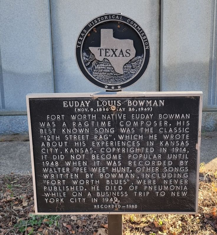 Euday Louis Bowman Marker image. Click for full size.