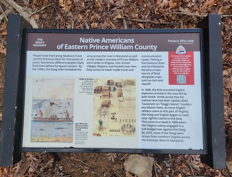 Native Americans from Eastern Prince William County Marker image. Click for full size.