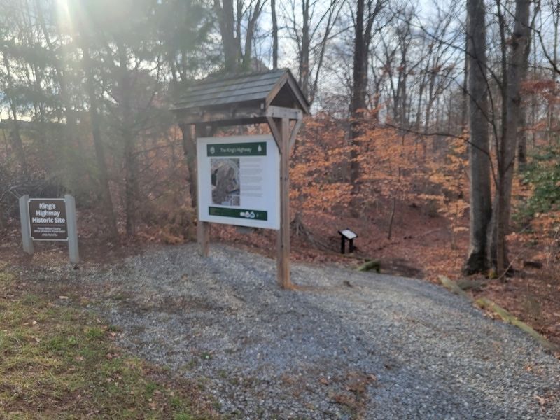 Native Americans from Eastern Prince William County Marker and King's Highway Marker (Obverse) image. Click for full size.