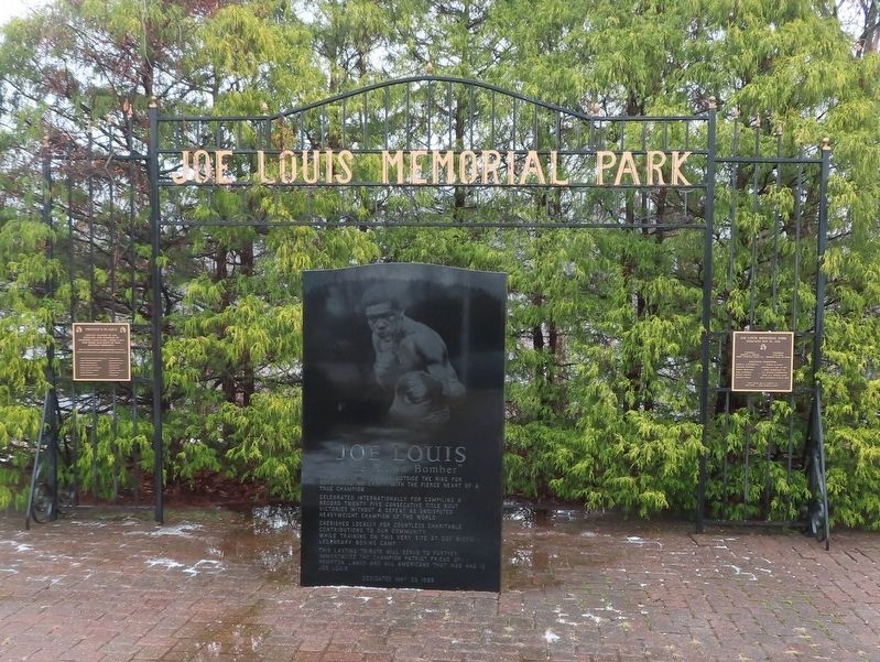 Joe Louis Memorial Park Marker image. Click for full size.