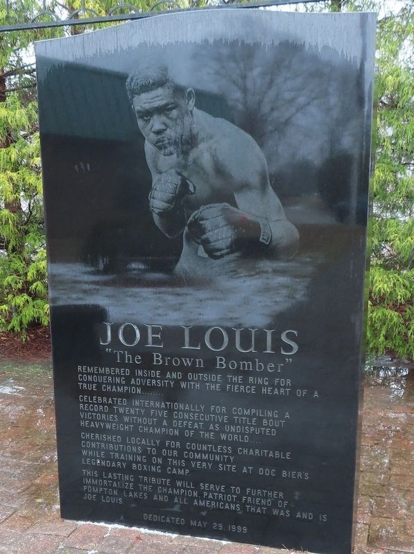 Joe Louis Memorial Park Marker image. Click for full size.