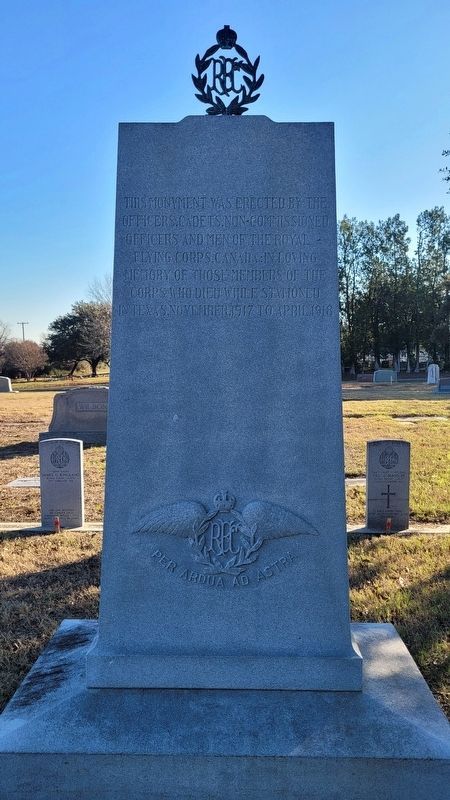 Royal Flying Corps Memorial image. Click for full size.