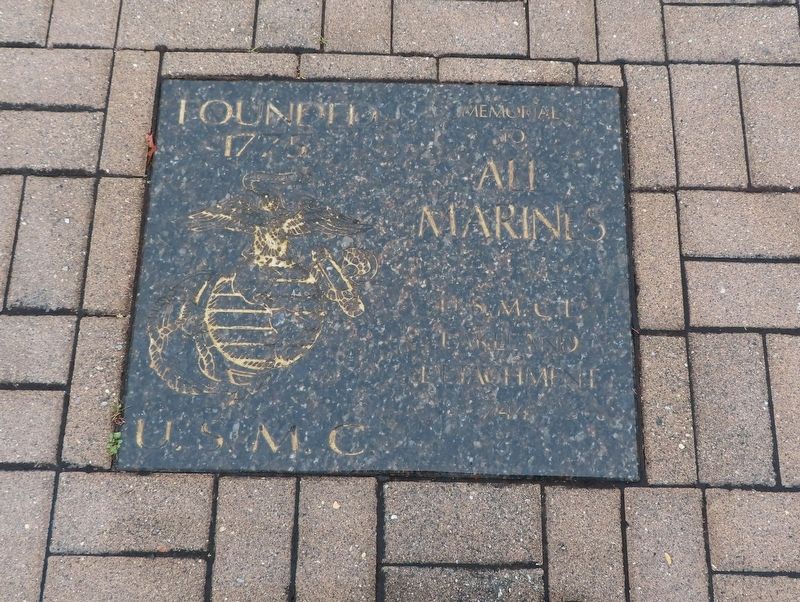 Memorial to All Marines Marker image. Click for full size.