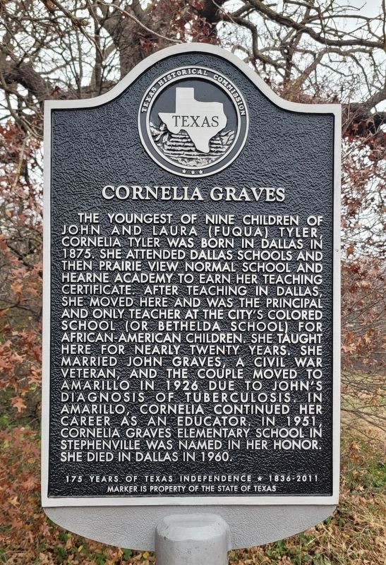 Cornelia Graves Marker image. Click for full size.