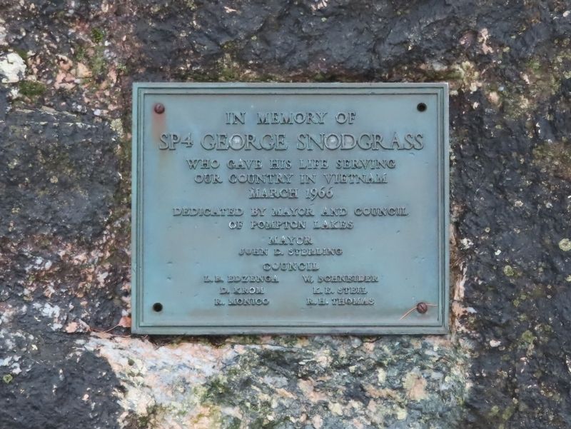 Sp4 George Snodgrass Marker image. Click for full size.