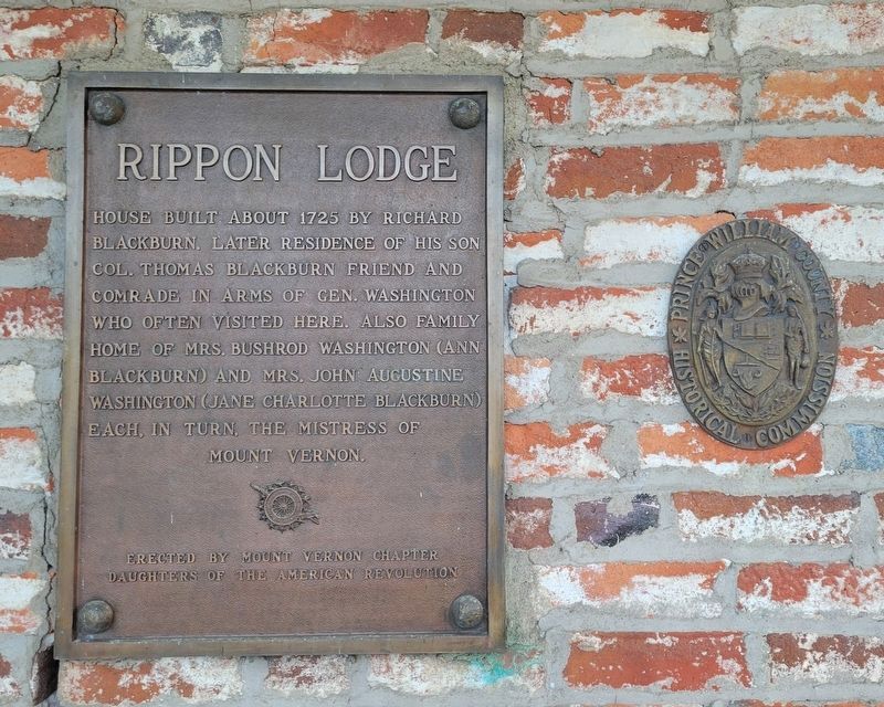 Rippon Lodge Marker. Click for full size. Rippon Lodge Marker image. Click for full size.