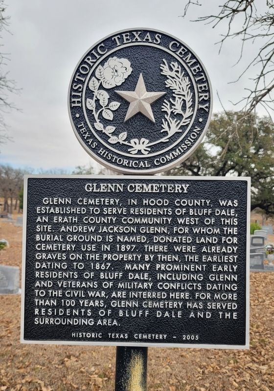 Glenn Cemetery Marker image. Click for full size.