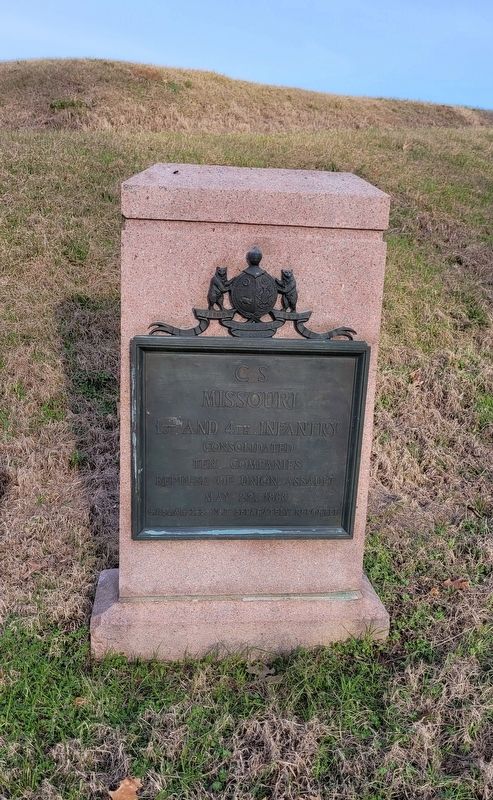CS Missouri 1st and 4th Infantry Marker image. Click for full size.