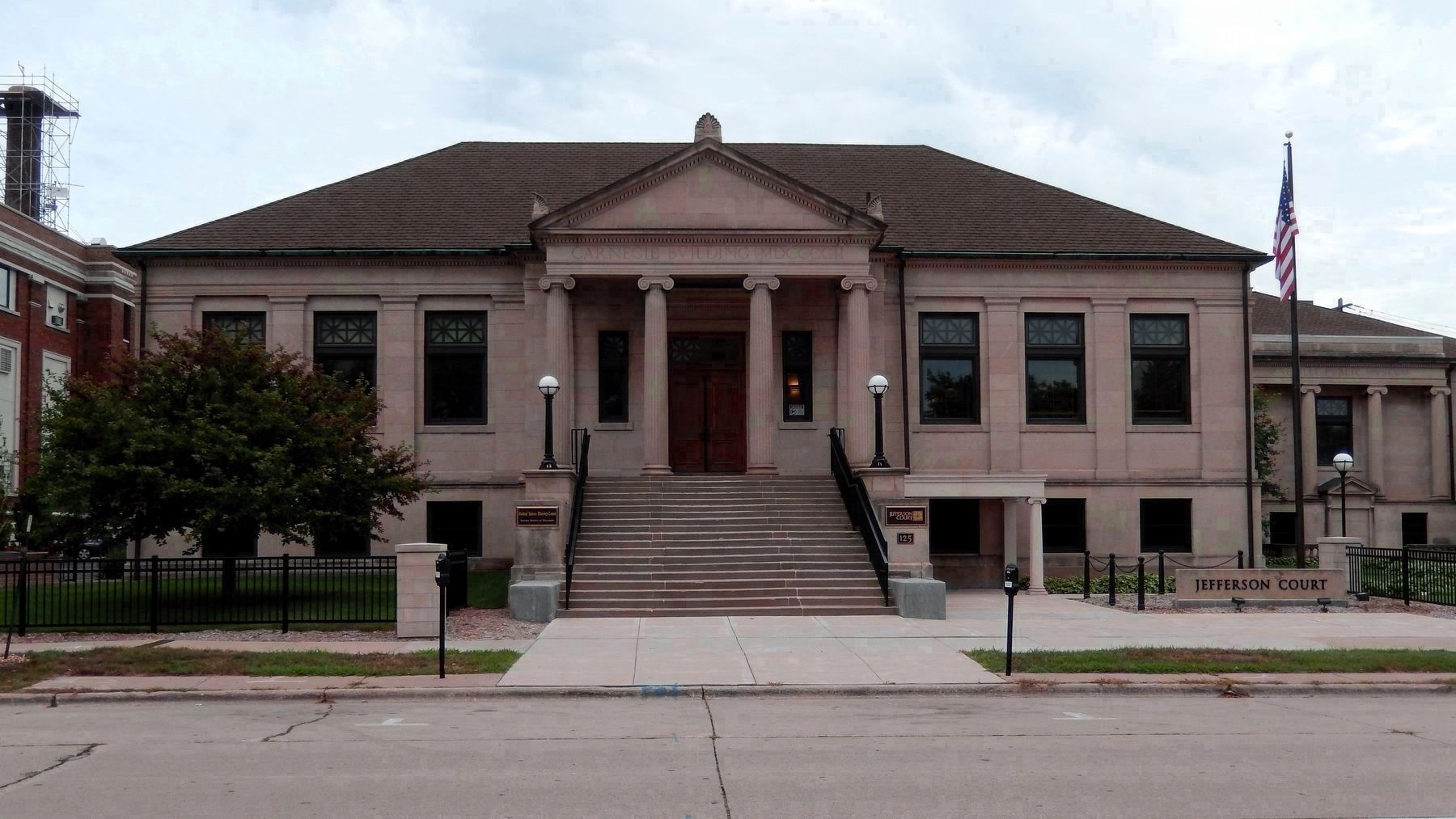 Carnegie Library Building (built 1901-1903) (<i>west elevation</i>). Click for full size. Carnegie Library Building (built 1901-1903) (<i>west elevation</i>) image. Click for full size.