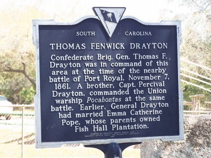 Thomas Fenwick Drayton side of marker. Click for full size. Thomas Fenwick Drayton side of marker image. Click for full size.