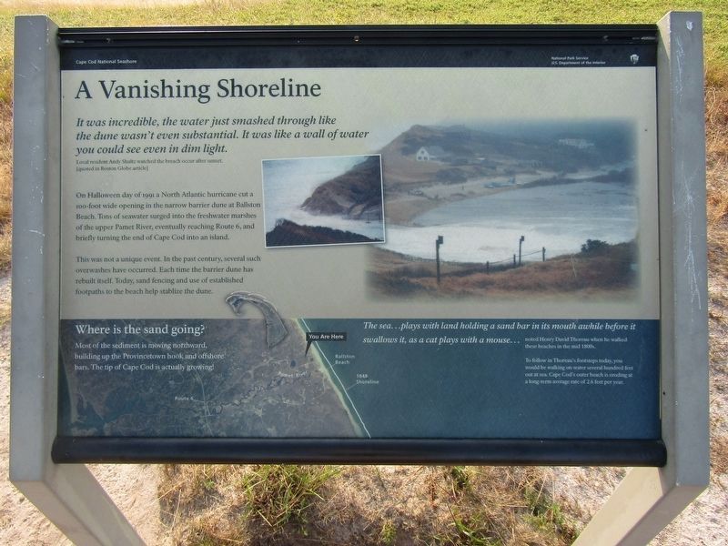 A Vanishing Shoreline Marker image. Click for full size.