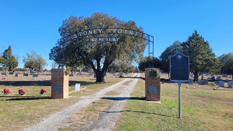 Stony Point Church and Cemetery Marker image. Click for full size.