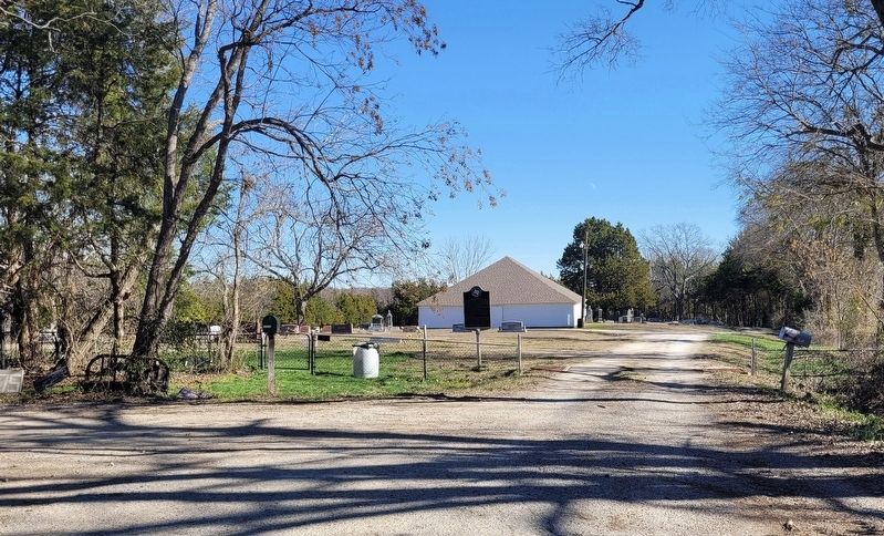 The entrance to the Altoga Cemetery and Marker image. Click for full size.